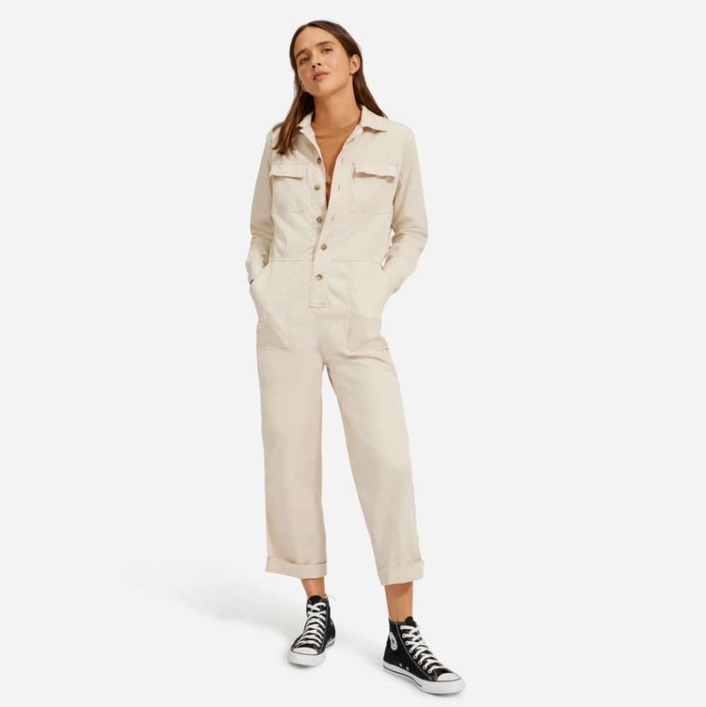 Everlane | The Modern Utility Long Sleeve Jumpsuit NEW Size 0